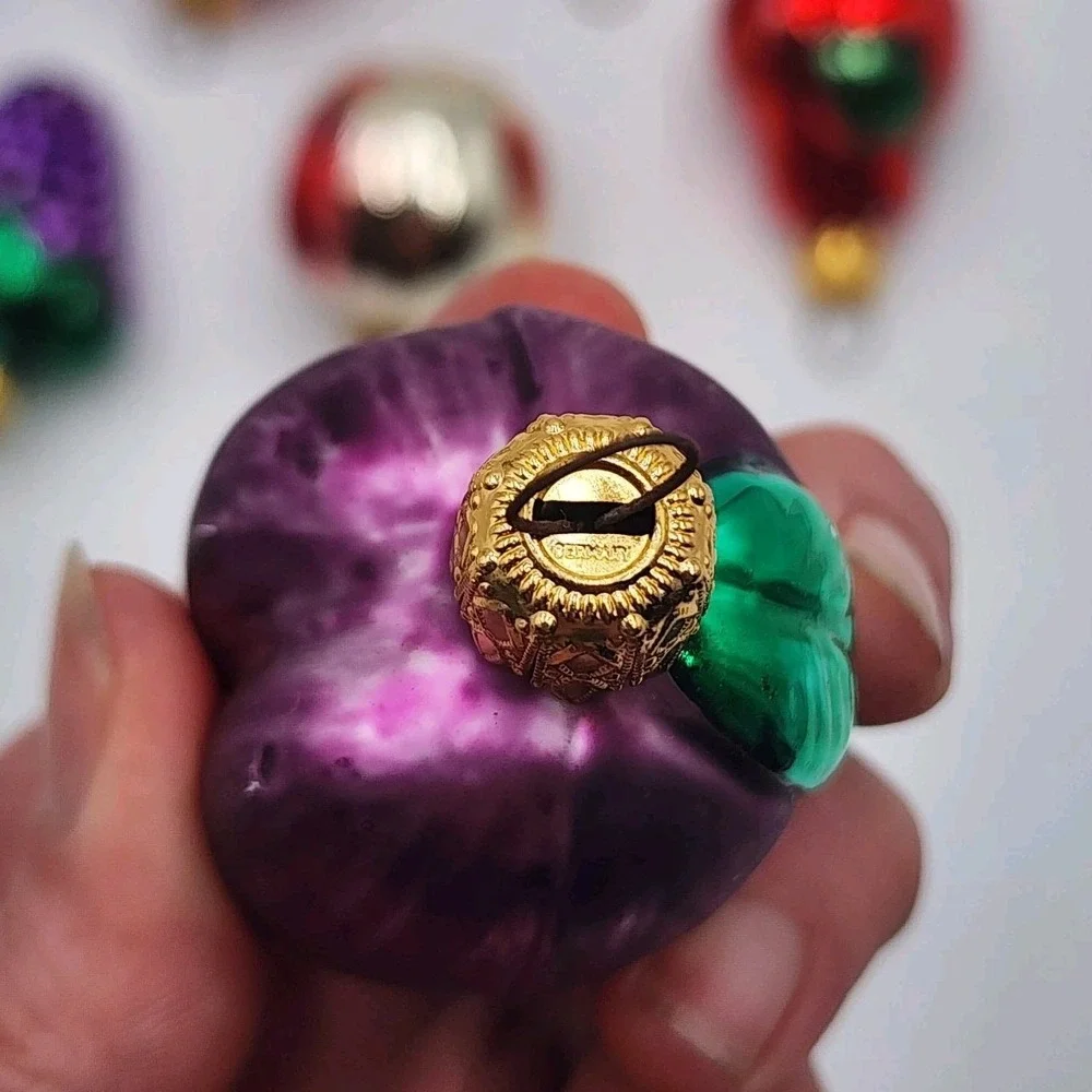 Vintage Mercury Fruit Glass Christmas Ornaments 7 Small German Holiday Nostalgia